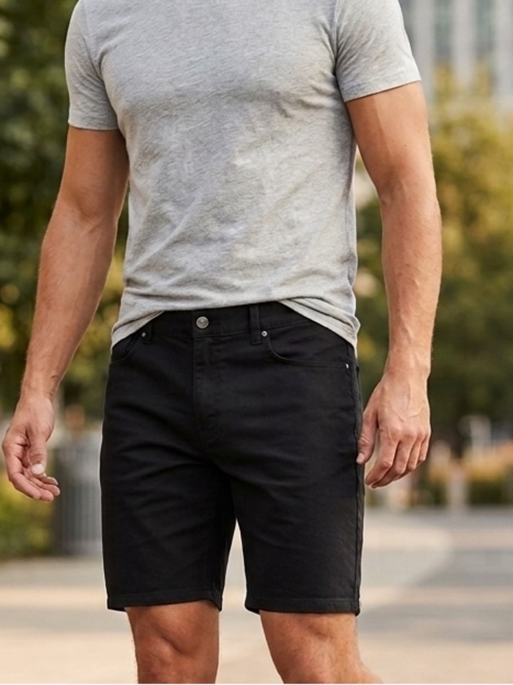DKNY Men's Black Shorts